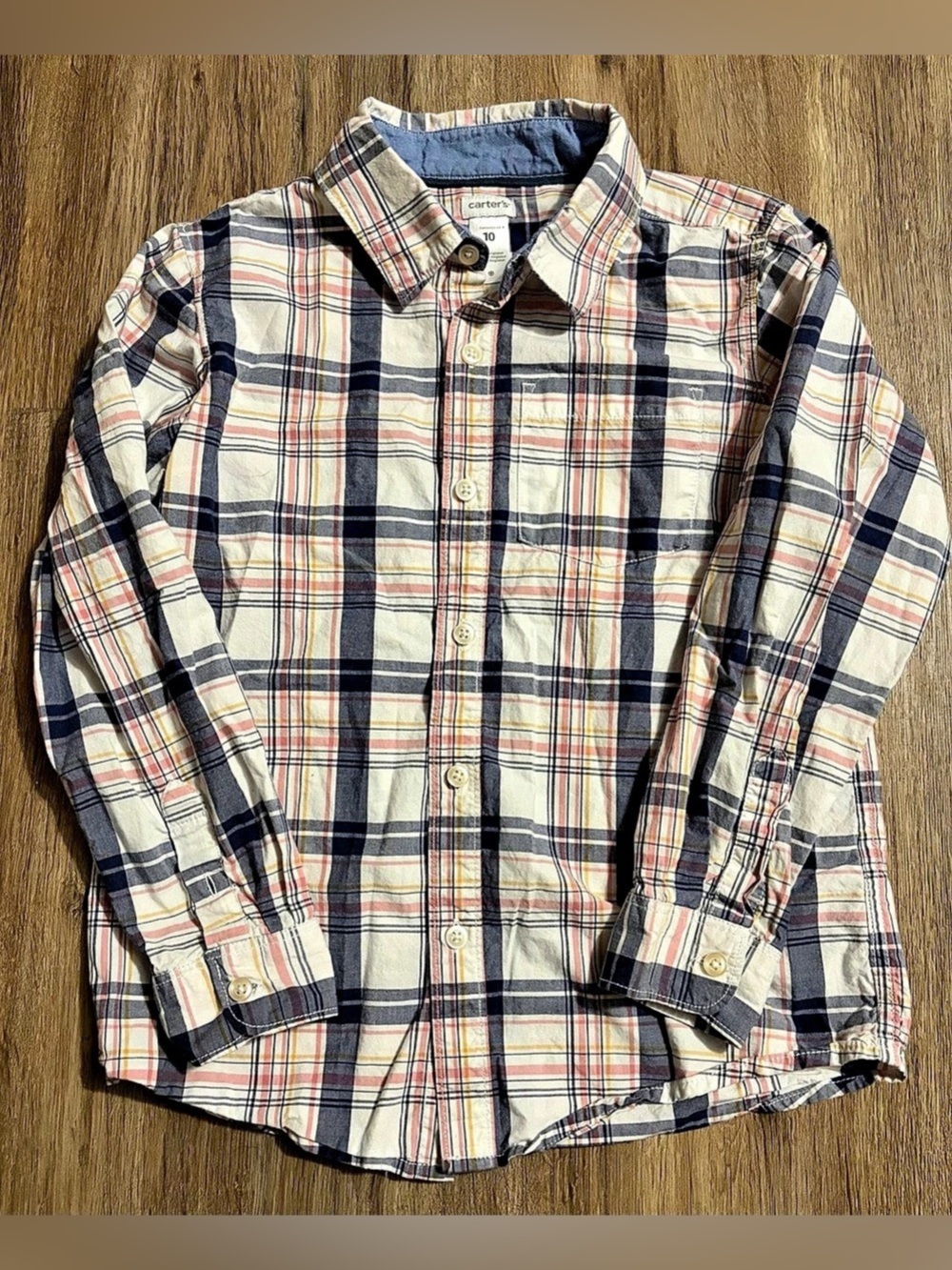 Carter’s - Plaid Button Down Shirt - Size 10